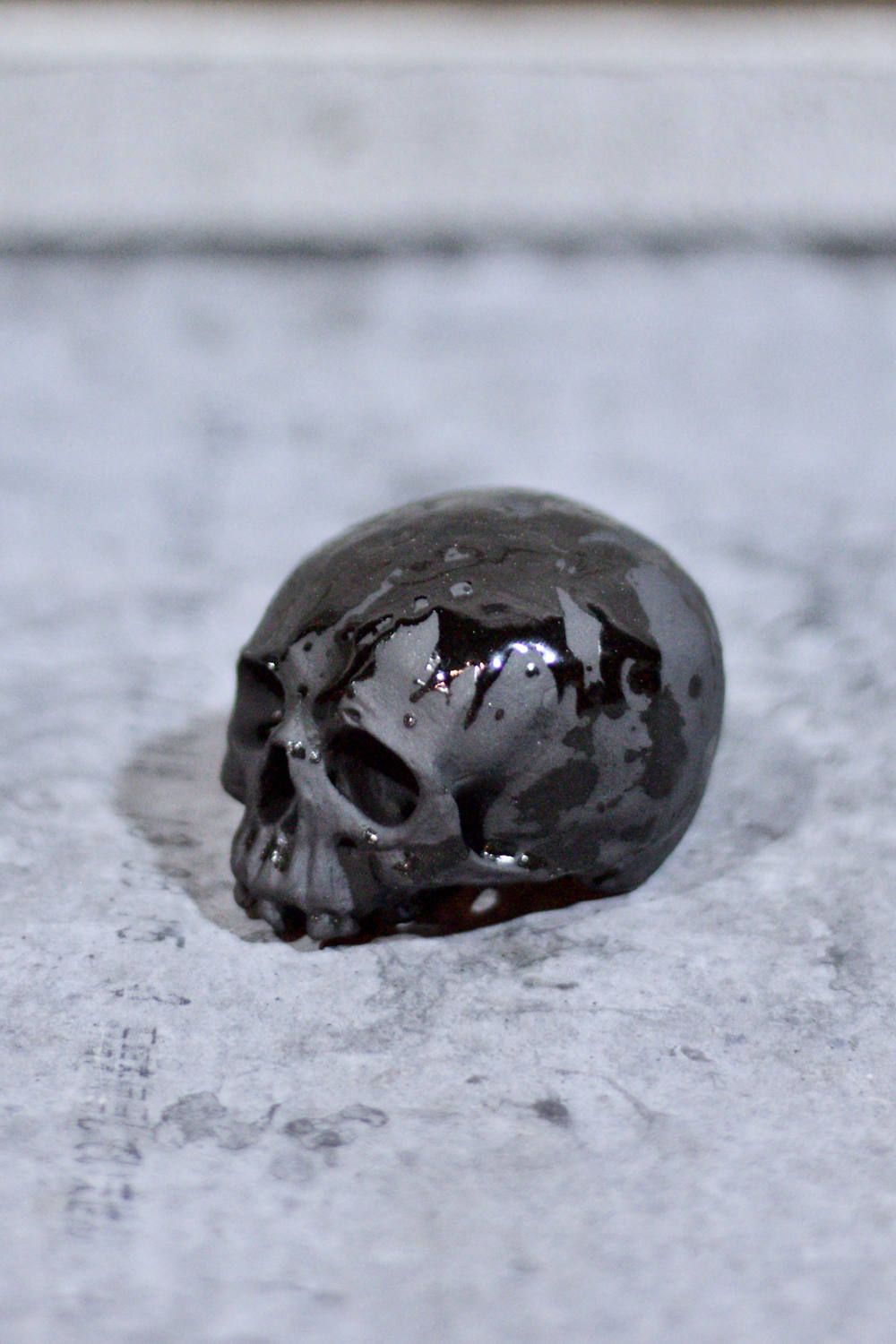 "ぐい呑み"小髑髏 (BLACK)