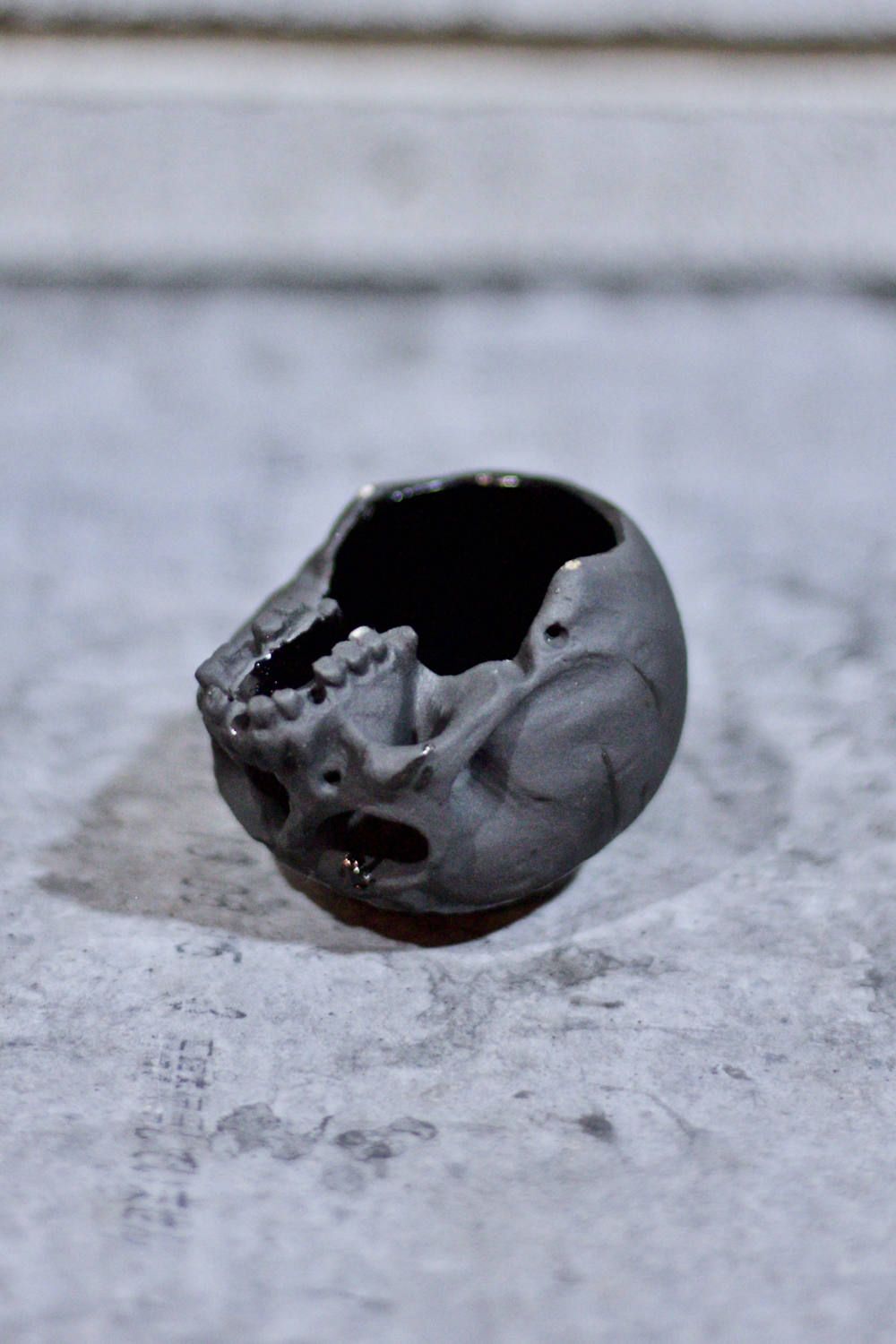 "ぐい呑み"小髑髏 (BLACK)