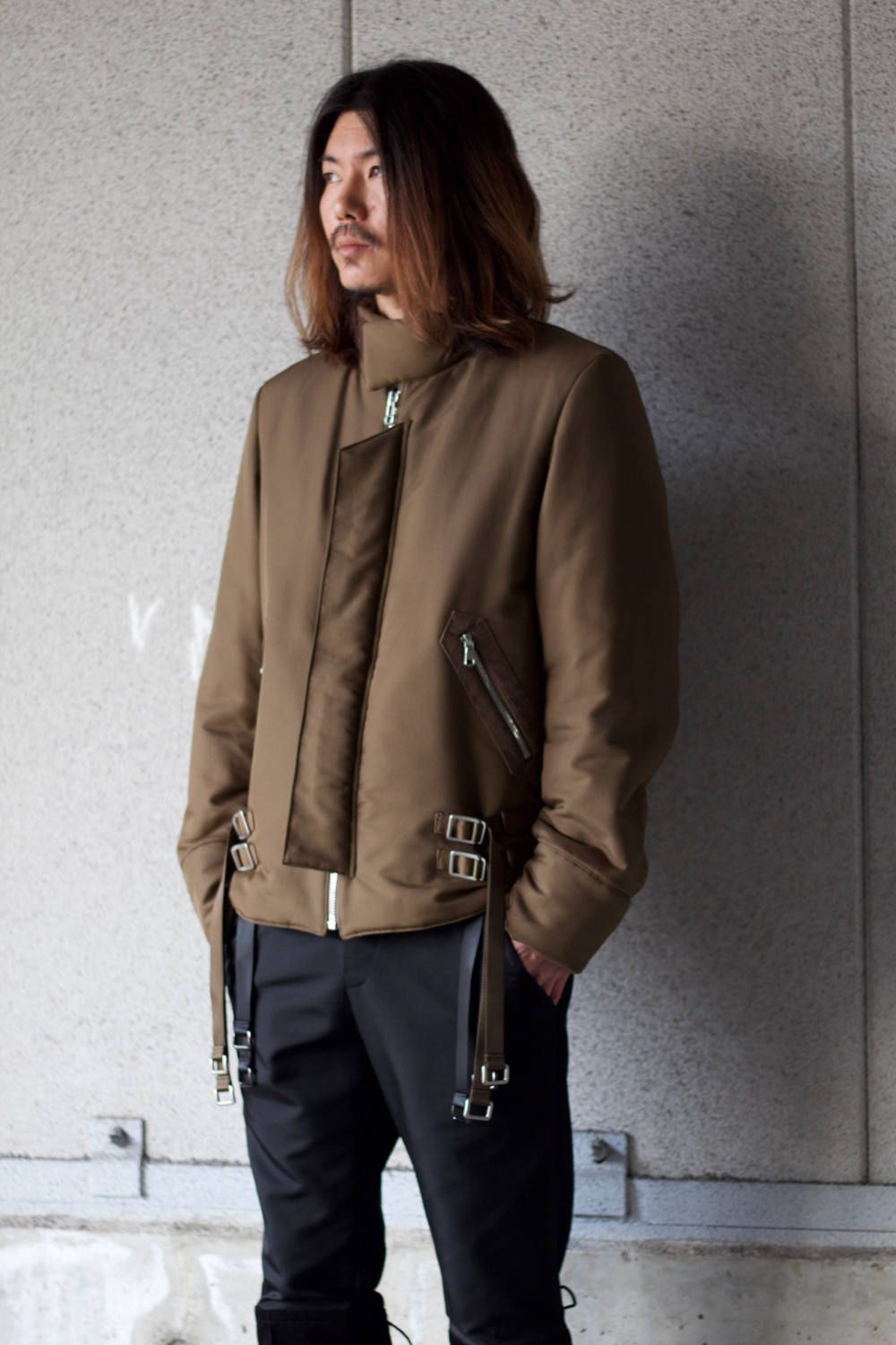 CITY BIKER JACKET(BLACK,SOIL)