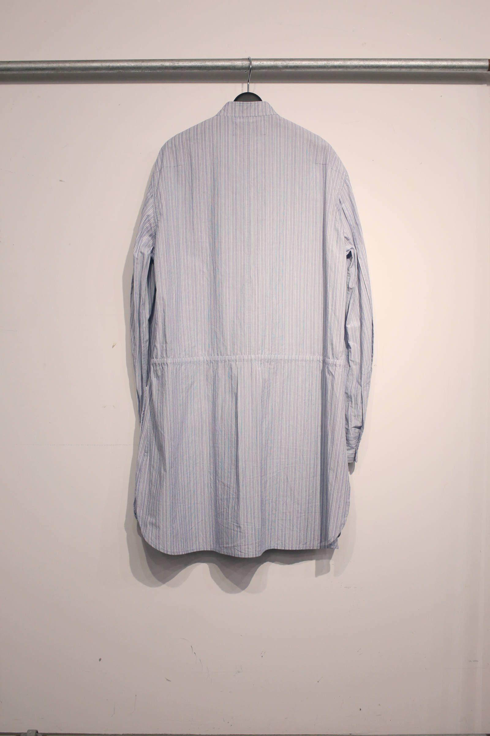 CLASSIC LONG ZIP SHIRT (WHITE STRIPE)