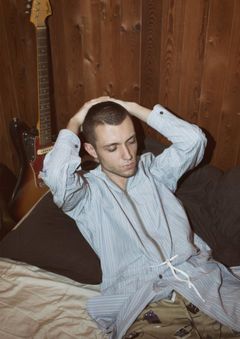 CLASSIC LONG ZIP SHIRT (WHITE STRIPE)