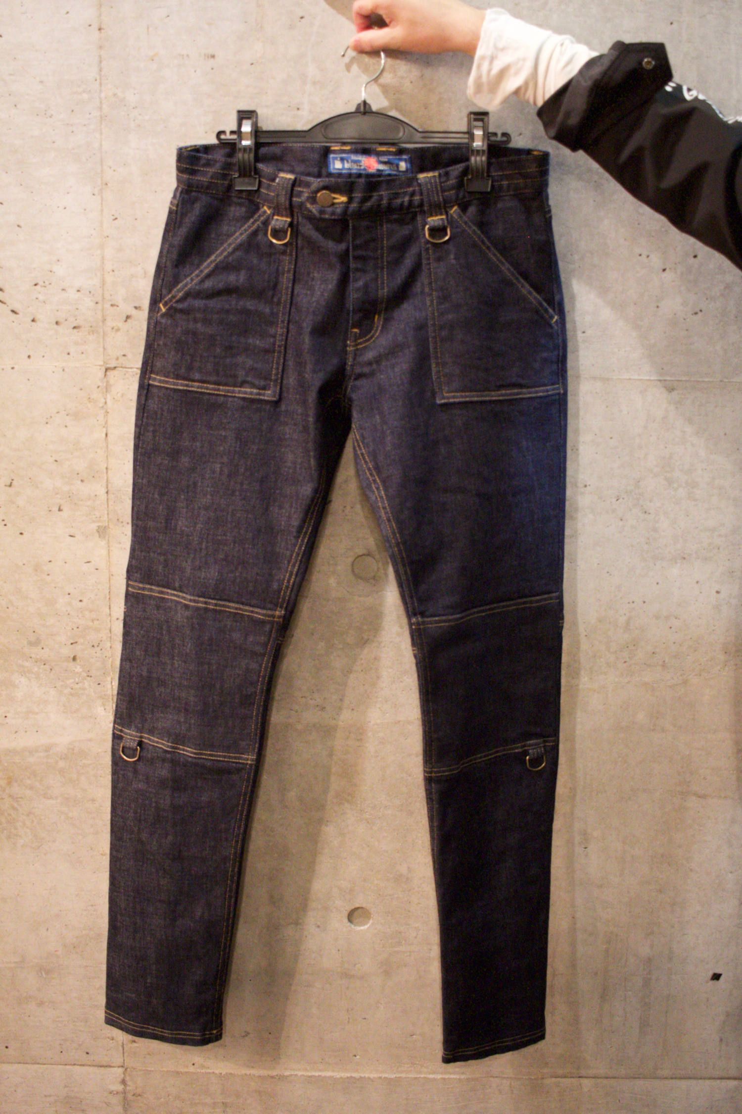 945-74GP20-20 / デニムスリムパンツ (BLACK,INDIGO,)