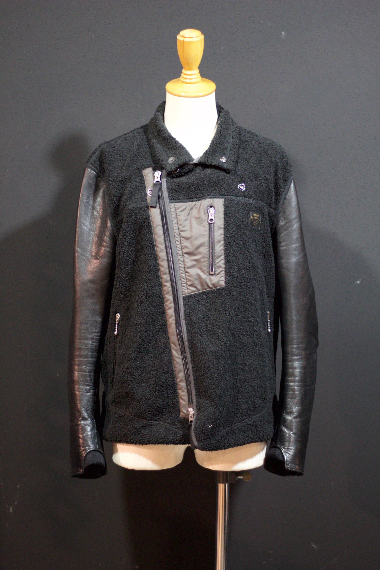 【お値下げしました】スドーク　boa riders jacket / black soduk（スドーク）の「boa riders jacket（ライダースジャケット