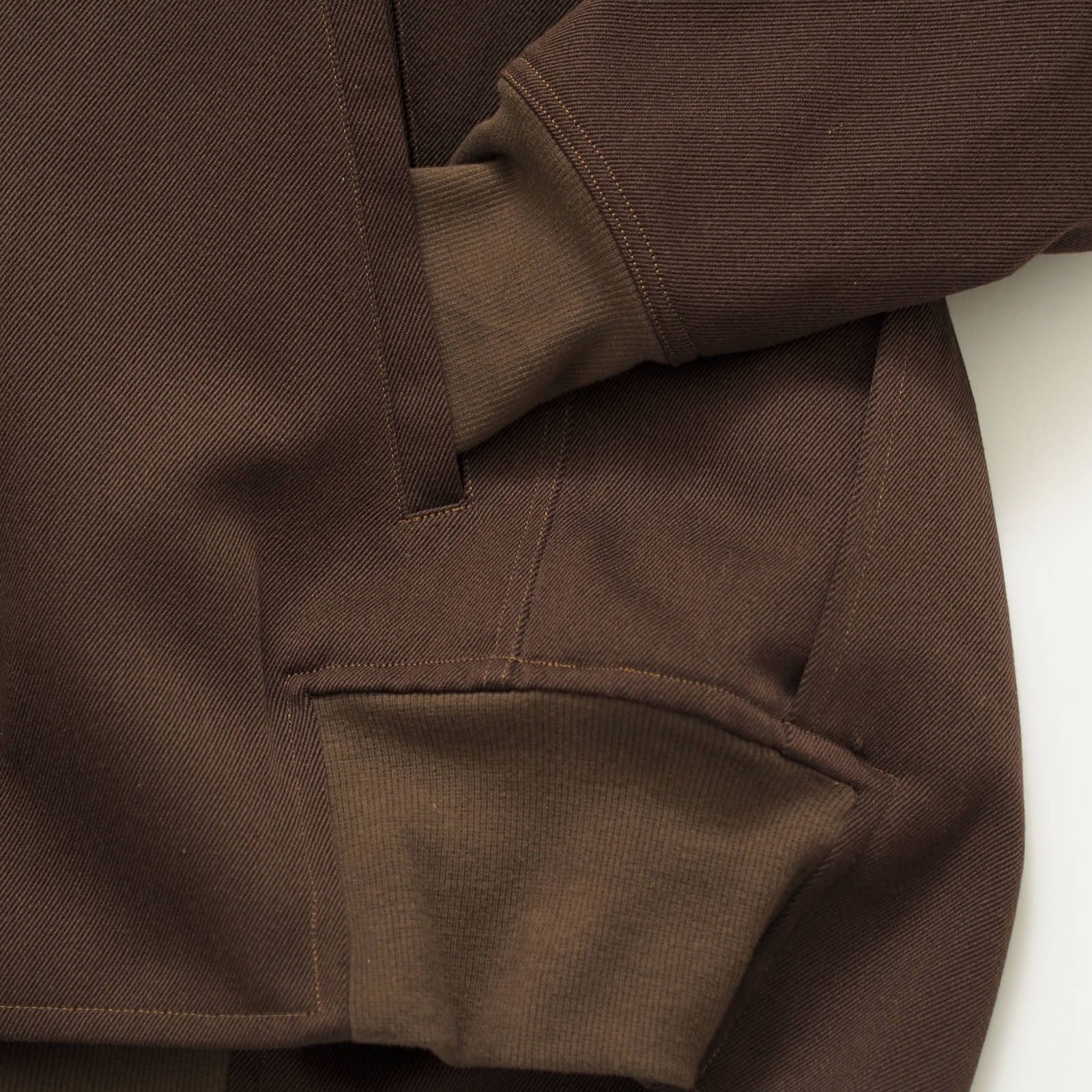 roll neck winter combat jacket  (BLACK/BROWN)