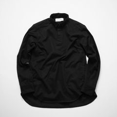 “unfinished series” pull over shirt  (BLACK)