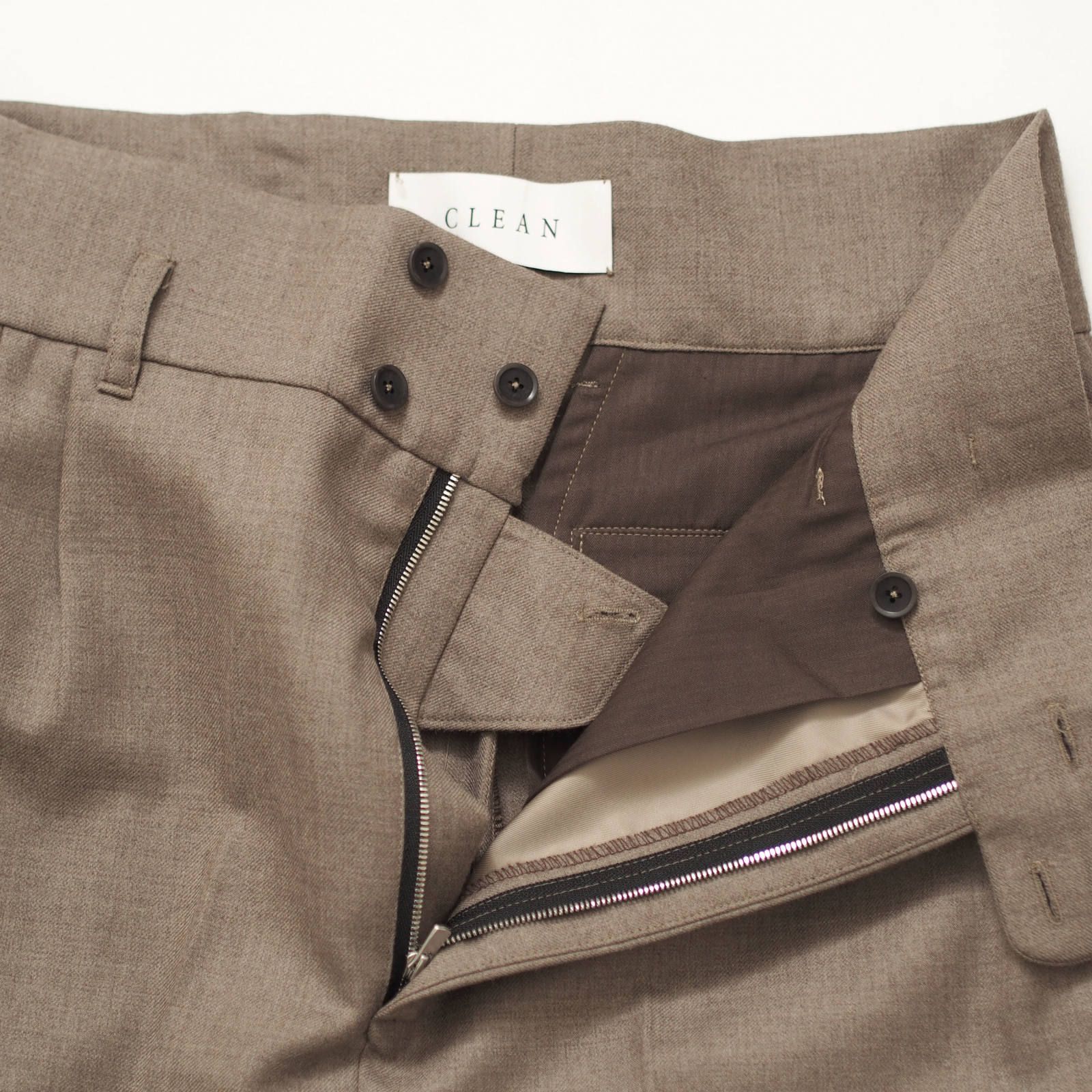 “Bontan” wide slacks (BLACK/SAND)