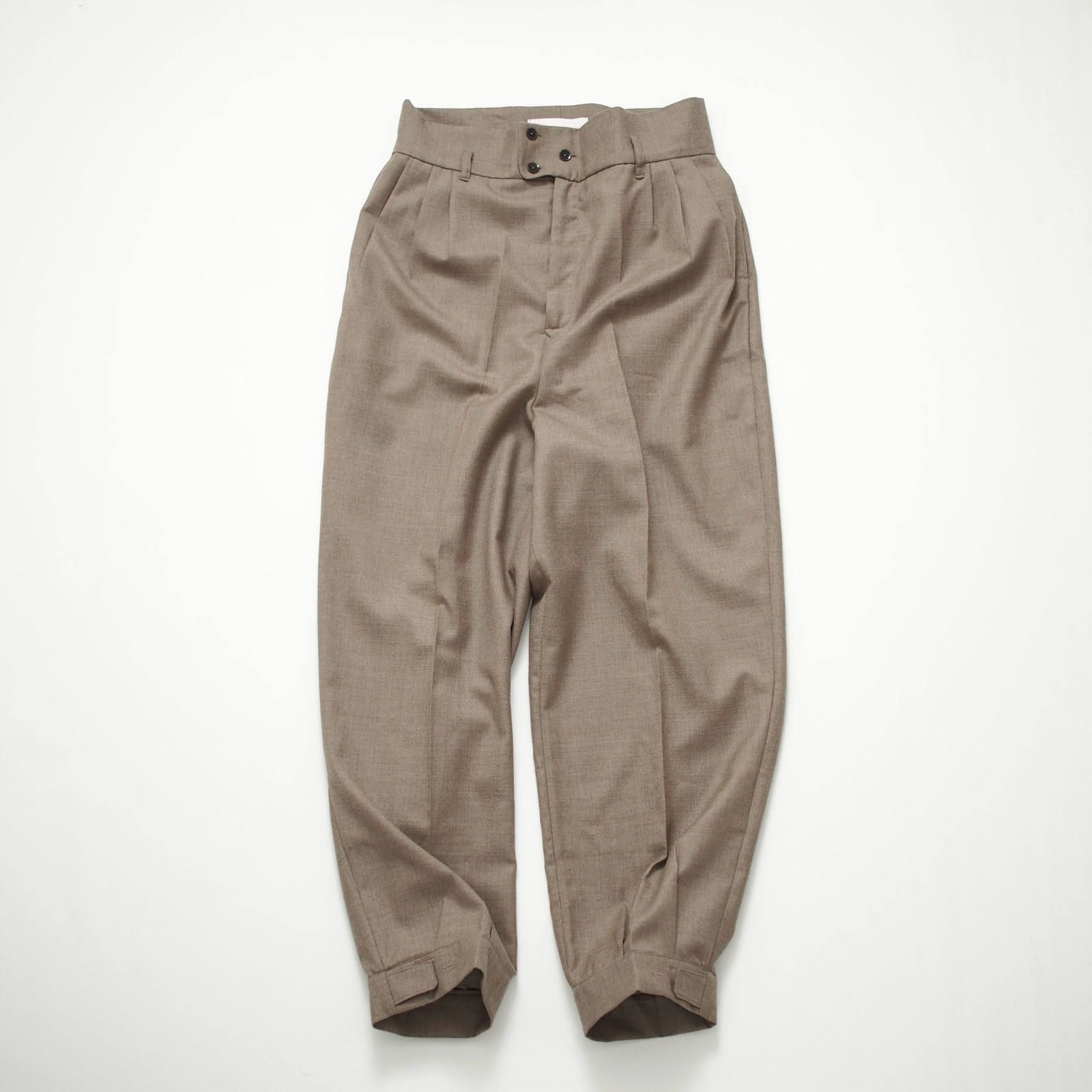“Bontan” wide slacks (BLACK/SAND)