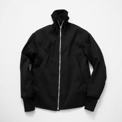 roll neck winter combat jacket  (BLACK/BROWN)