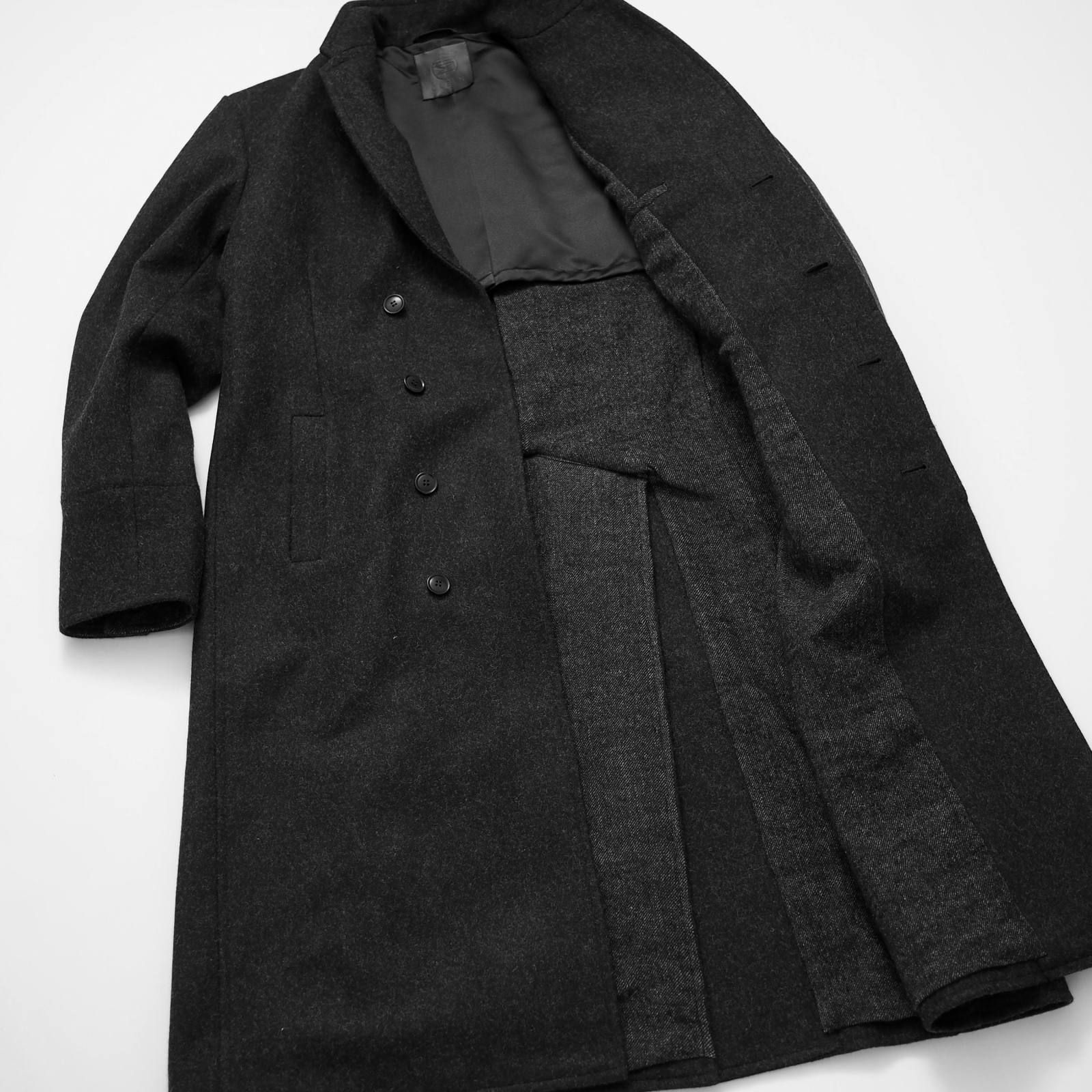 grand master over coat  (BLACK/SAND)