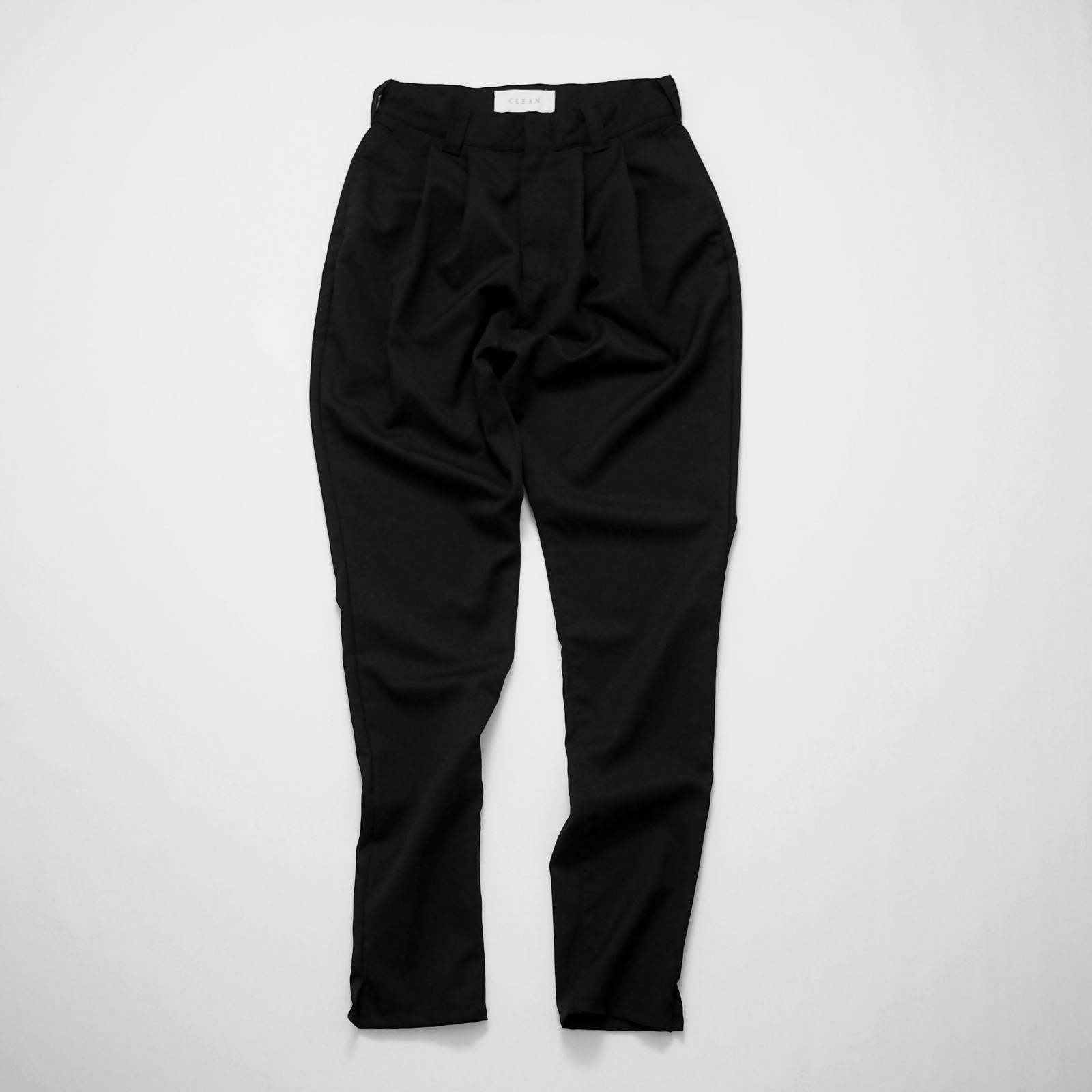 long length uniform trousers(BLACK/CHARCOAL)