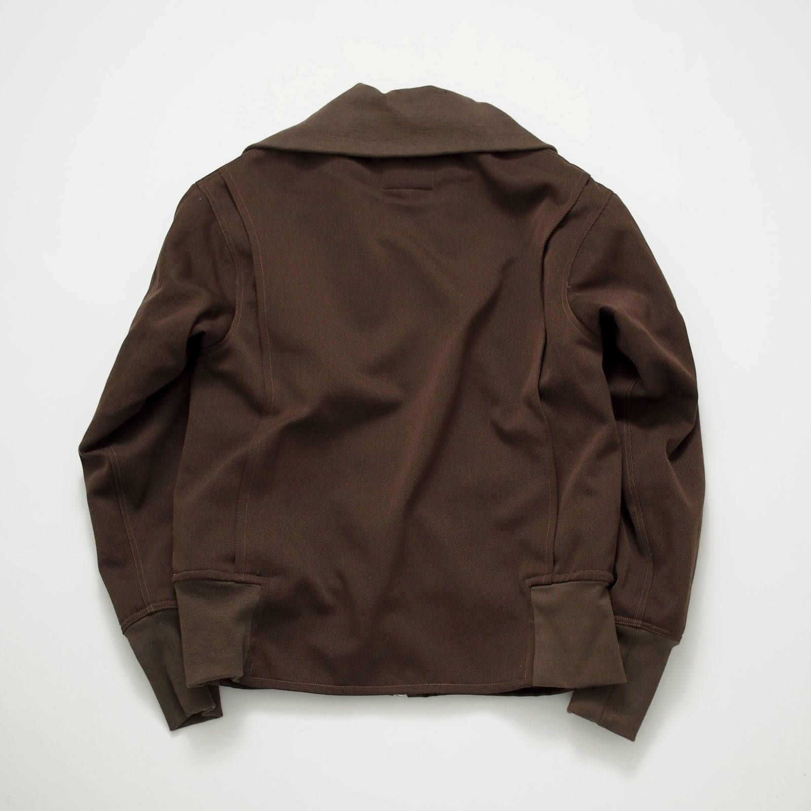 roll neck winter combat jacket  (BLACK/BROWN)