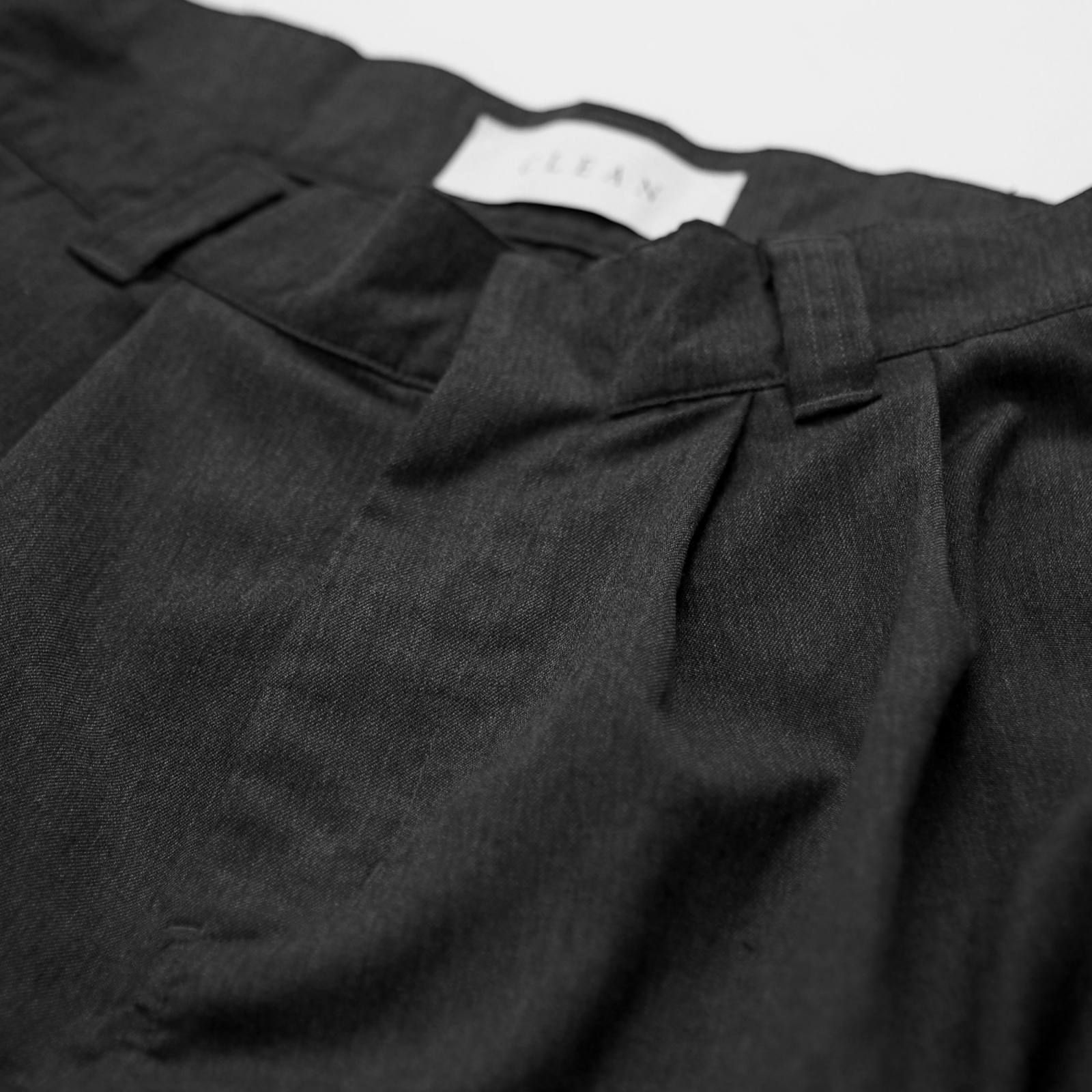 long length uniform trousers(BLACK/CHARCOAL)