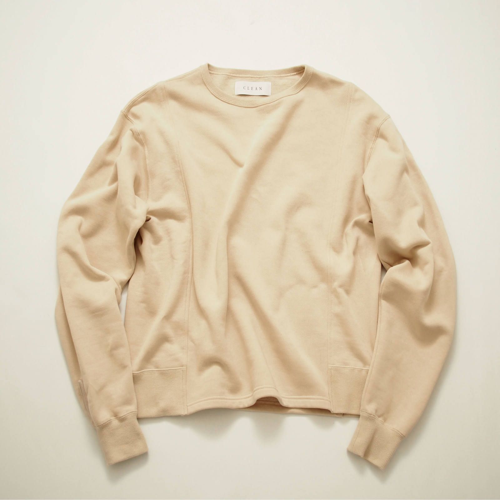“unfinished series” switch sweater  (BLACK/BEIGE)
