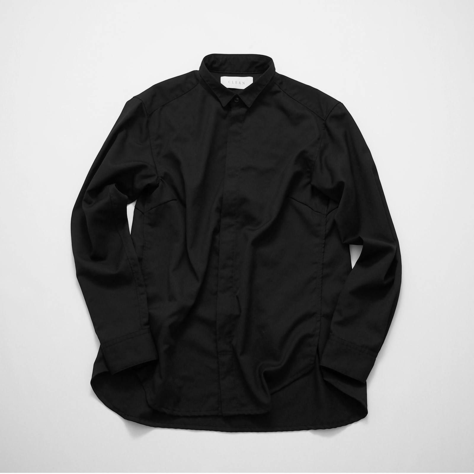 “unfinished series” uniform shirt (BLACK/CHARCOAL)