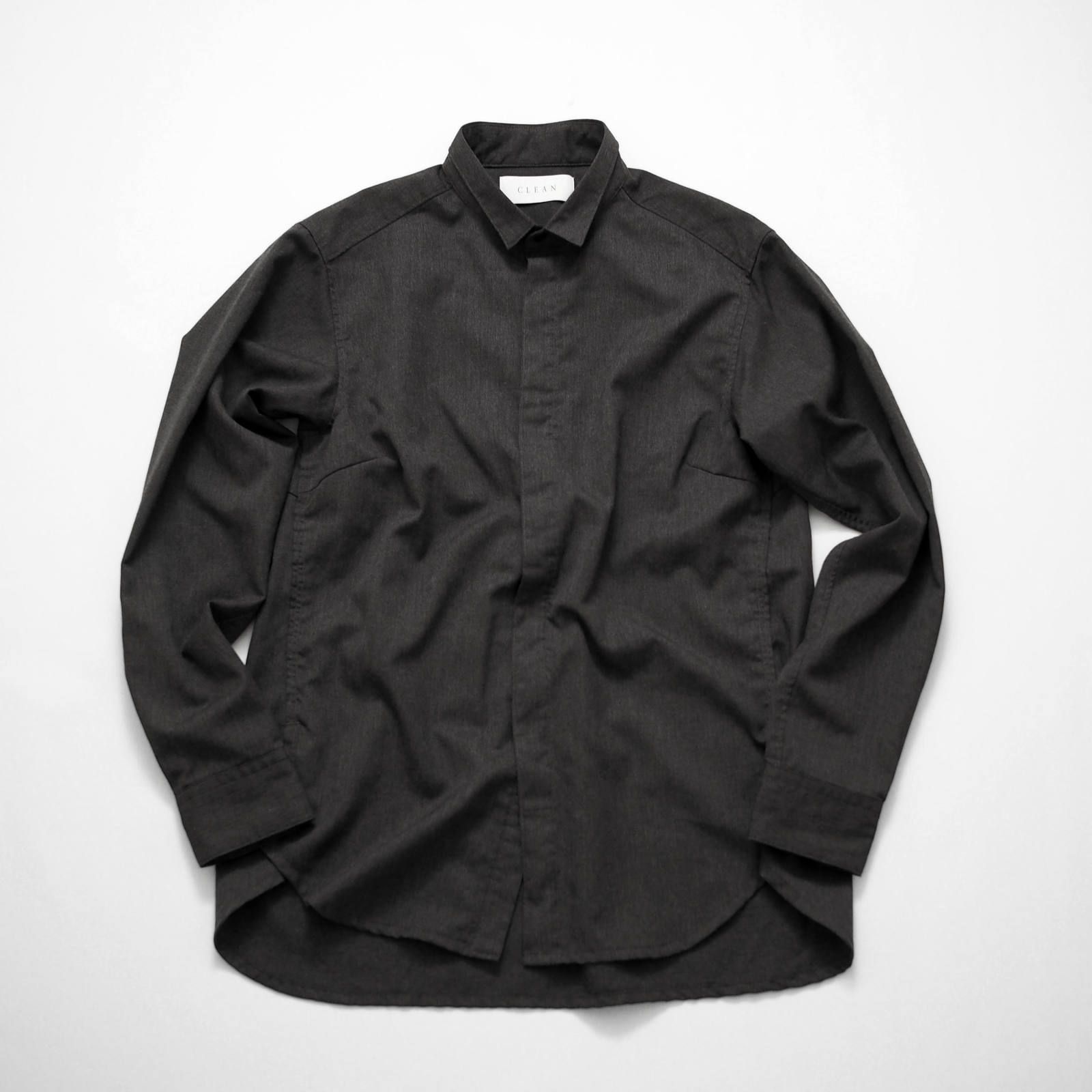 “unfinished series” uniform shirt (BLACK/CHARCOAL)