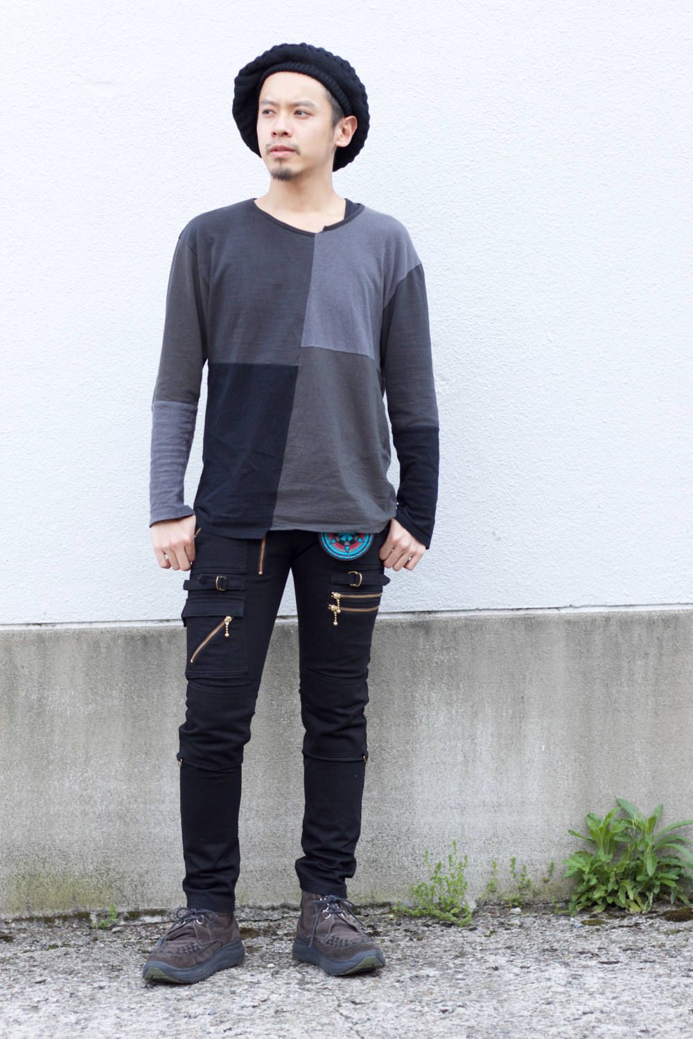 945-74GP06-16-(BLACK,INDIGO)