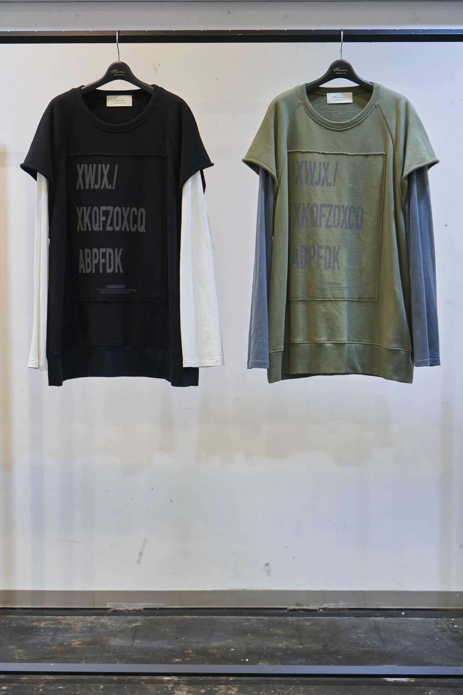 LAYARD SWEAT SHIRT(BLACK)