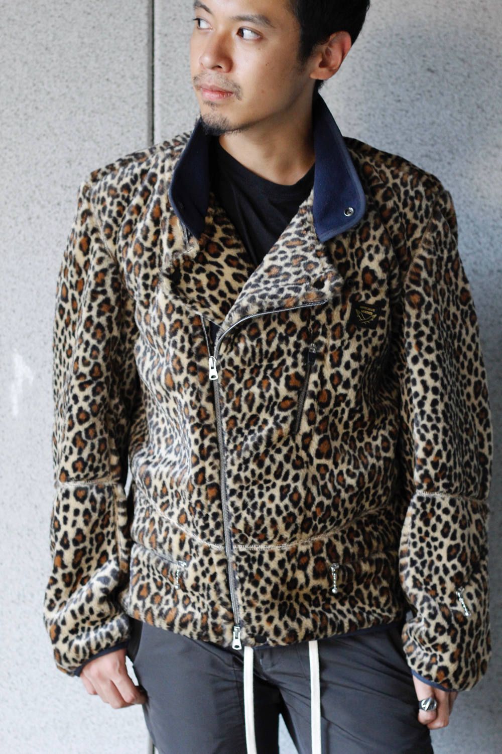 Azuma.2019A/W leopard riders ヒョウ柄 ライダース-