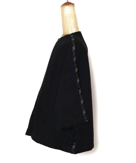 SEAMTAPE WIDE M-SLEEVE SHIRT c/#1 BLACK