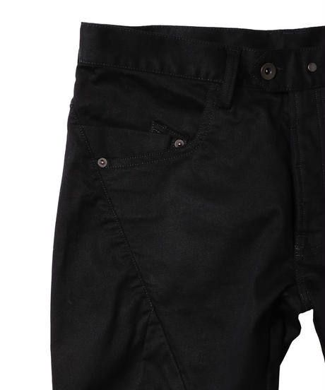 TIGHT FIT STRETCH TROUSERS c/#1 DEEP BLACK