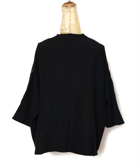 SÏVA - SEAMTAPE WIDE M-SLEEVE SHIRT c/#1 BLACK | HAZE