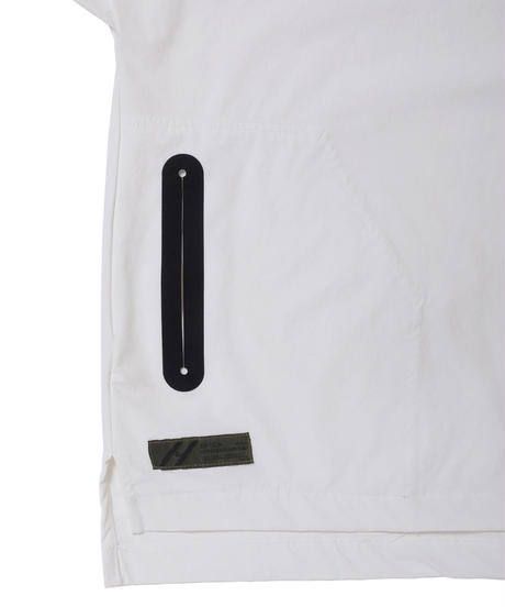 SEAMTAPE DASHIKI M-SLEEVE SHIRT c/#3 WHITE