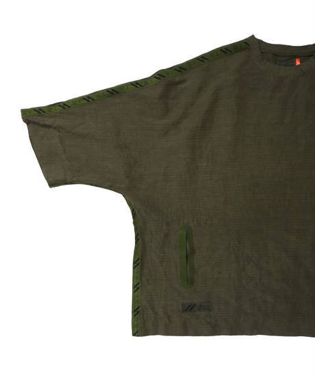 SEAMTAPE WIDE M-SLEEVE SHIRT c/#2 KHAKI