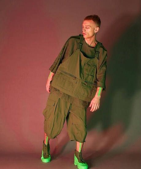 SEAMTAPE WIDE M-SLEEVE SHIRT c/#2 KHAKI