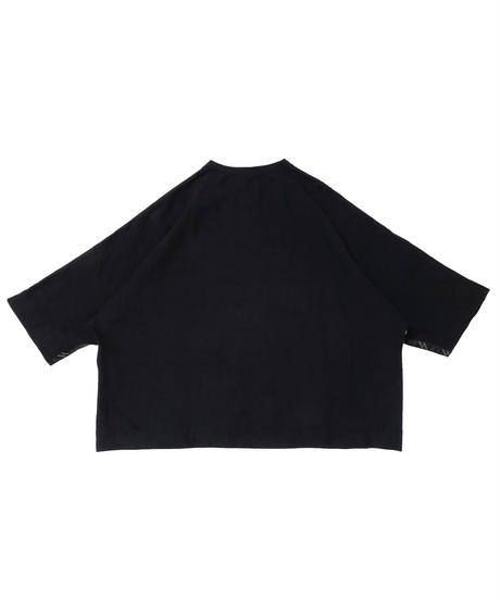 SEAMTAPE WIDE M-SLEEVE SHIRT c/#1 BLACK