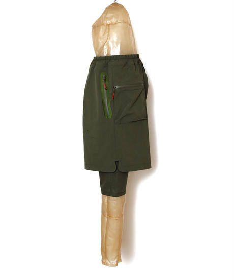 FLATSEAMER LAYERED SHORTS c/#2 KHAKI