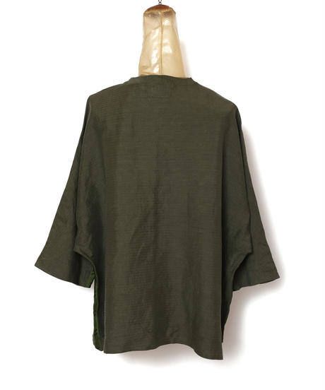 SEAMTAPE WIDE M-SLEEVE SHIRT c/#2 KHAKI