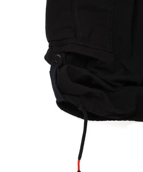 BDU DROP CROTCH TROUSERS c/#1 BLACK