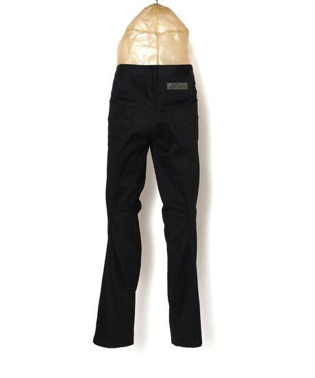 TIGHT FIT STRETCH TROUSERS c/#1 DEEP BLACK