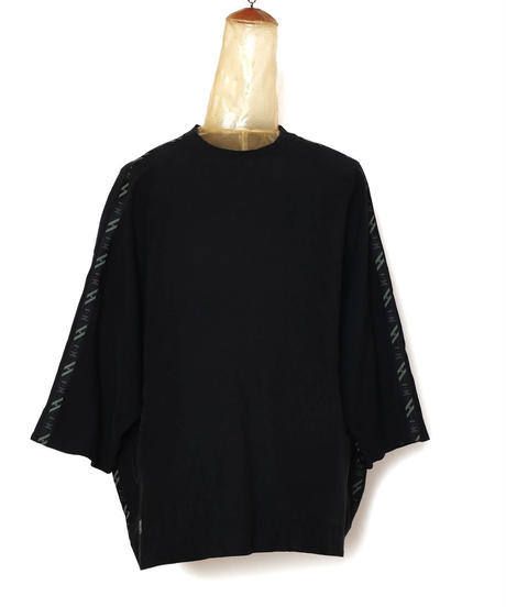 SEAMTAPE WIDE M-SLEEVE SHIRT c/#1 BLACK