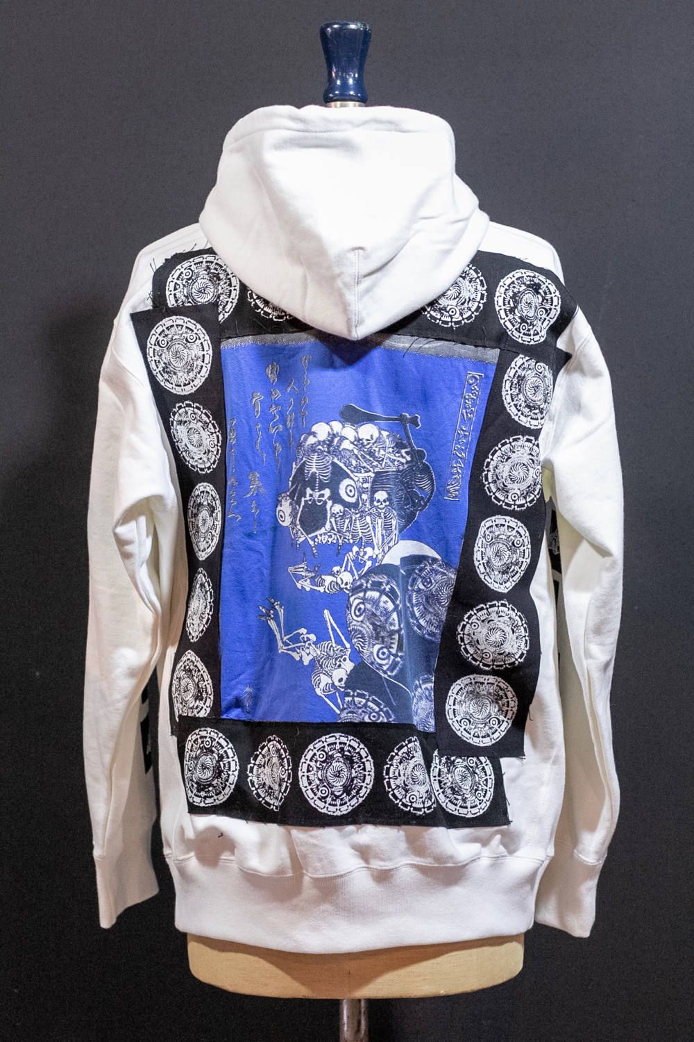 ワンメイクジップパーカー 001 (WHITE/XXL)