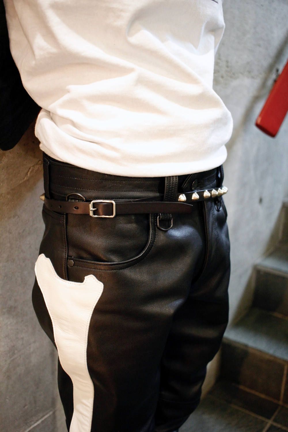 945-75GAC245-1 / レザーベルト (BLACK, PINK)