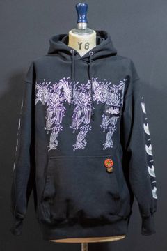 ワンメイクプルオーバーパーカー001 (BLACK/XXL)
