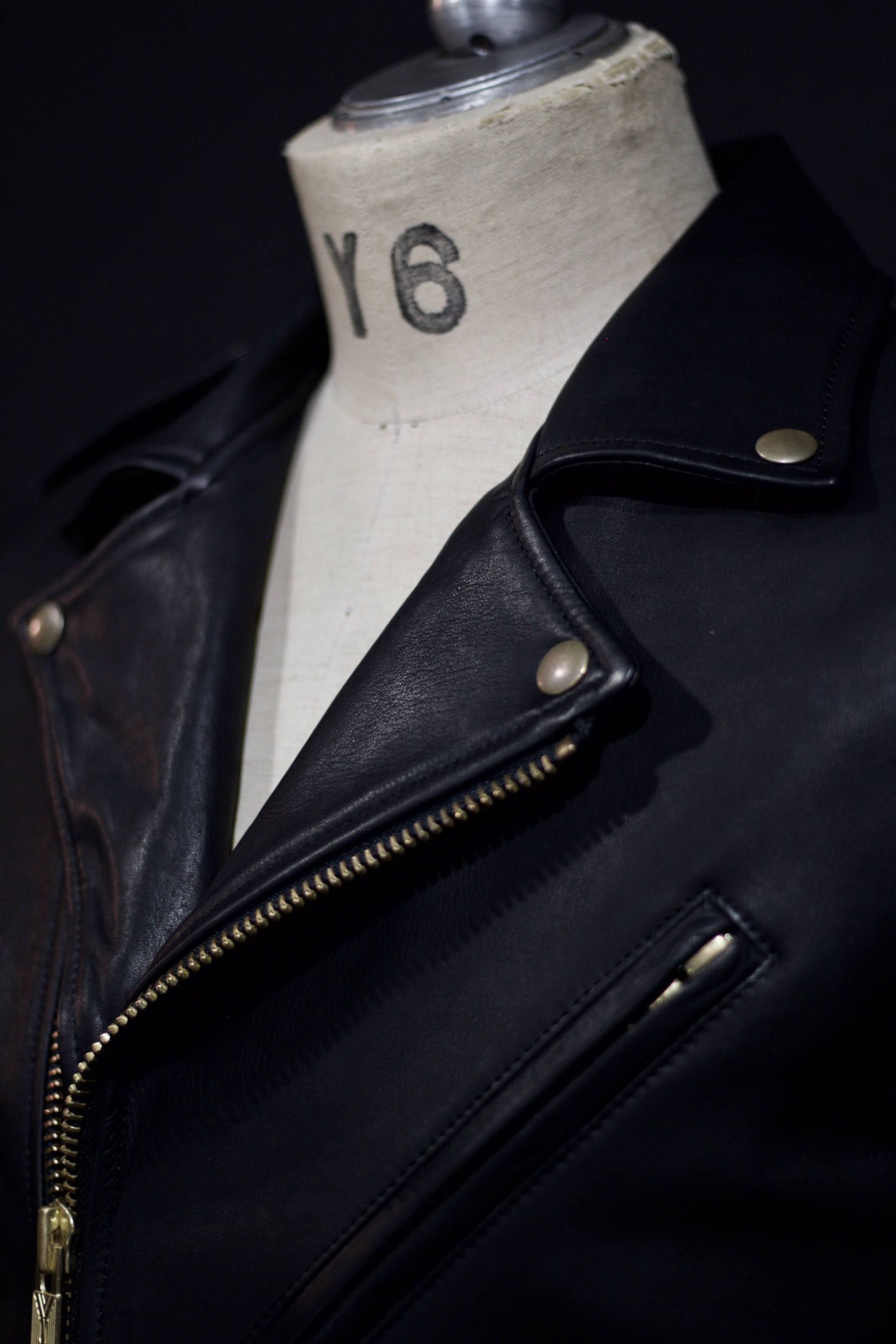 945-78TJ01-5 / ライダースジャケット (ブラック) カウレザー