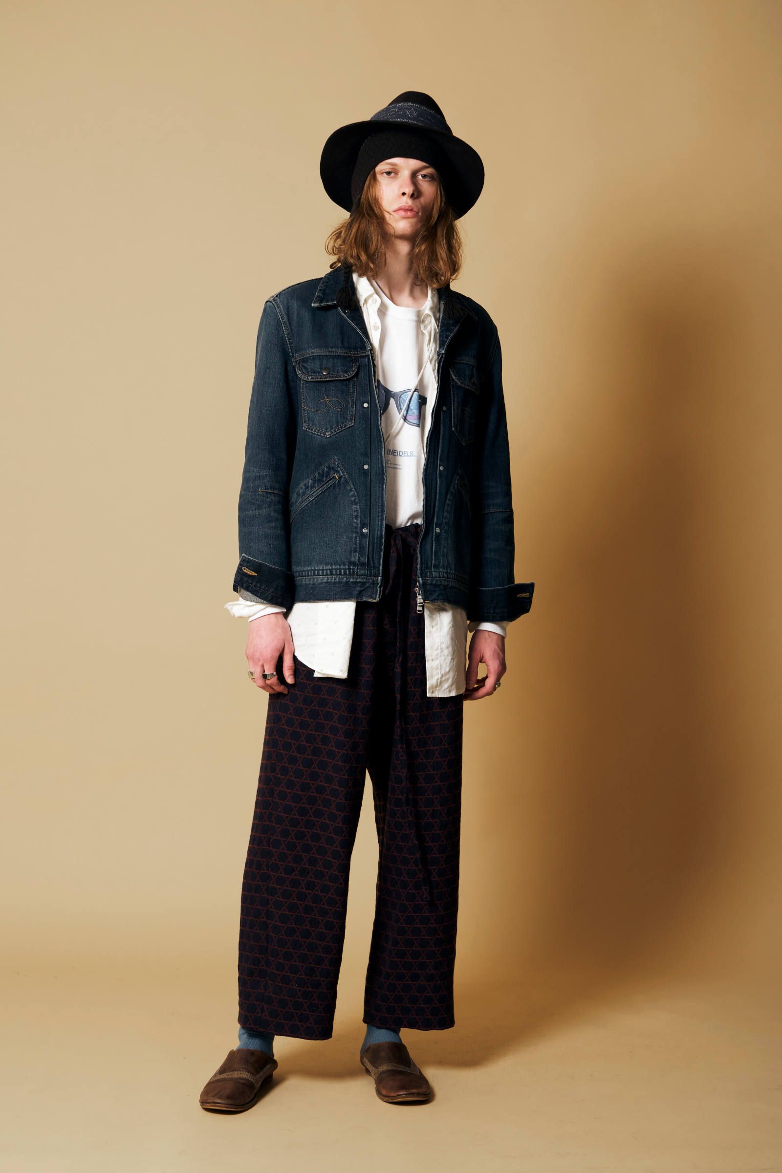 STAR PLAID EASY PANTS "AMERICA"