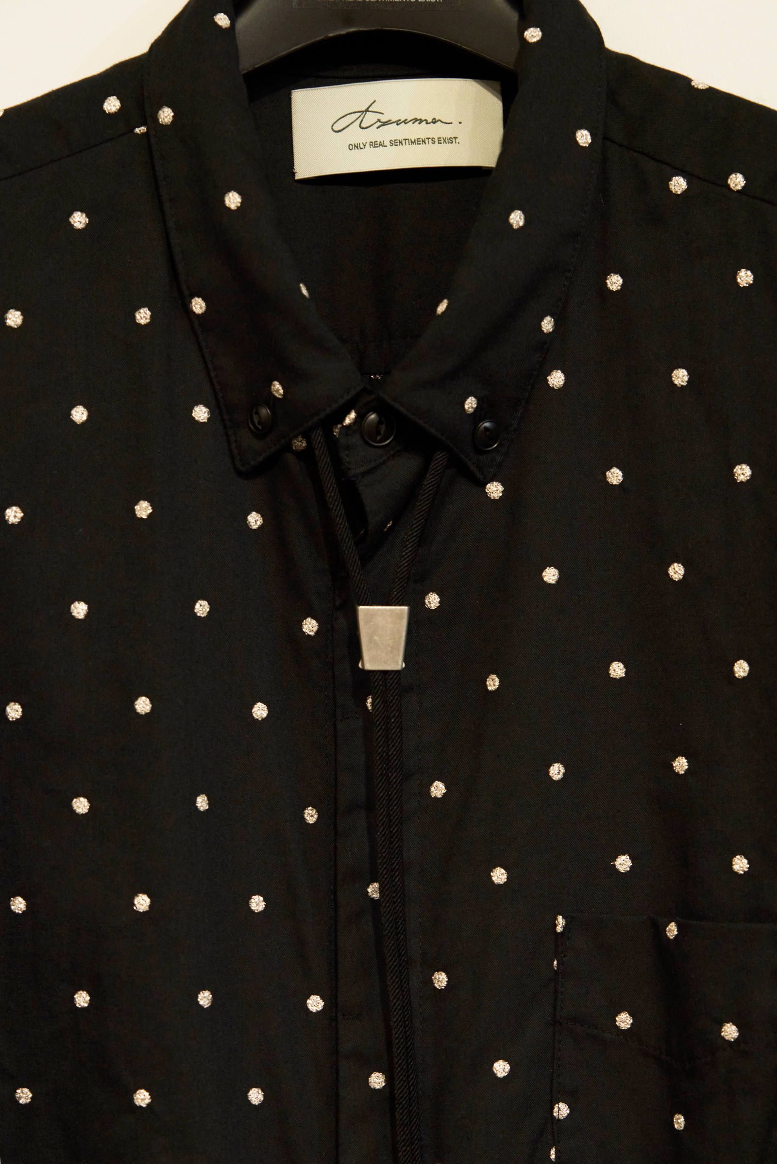 DOT-BUTTON DOWN SHIRT