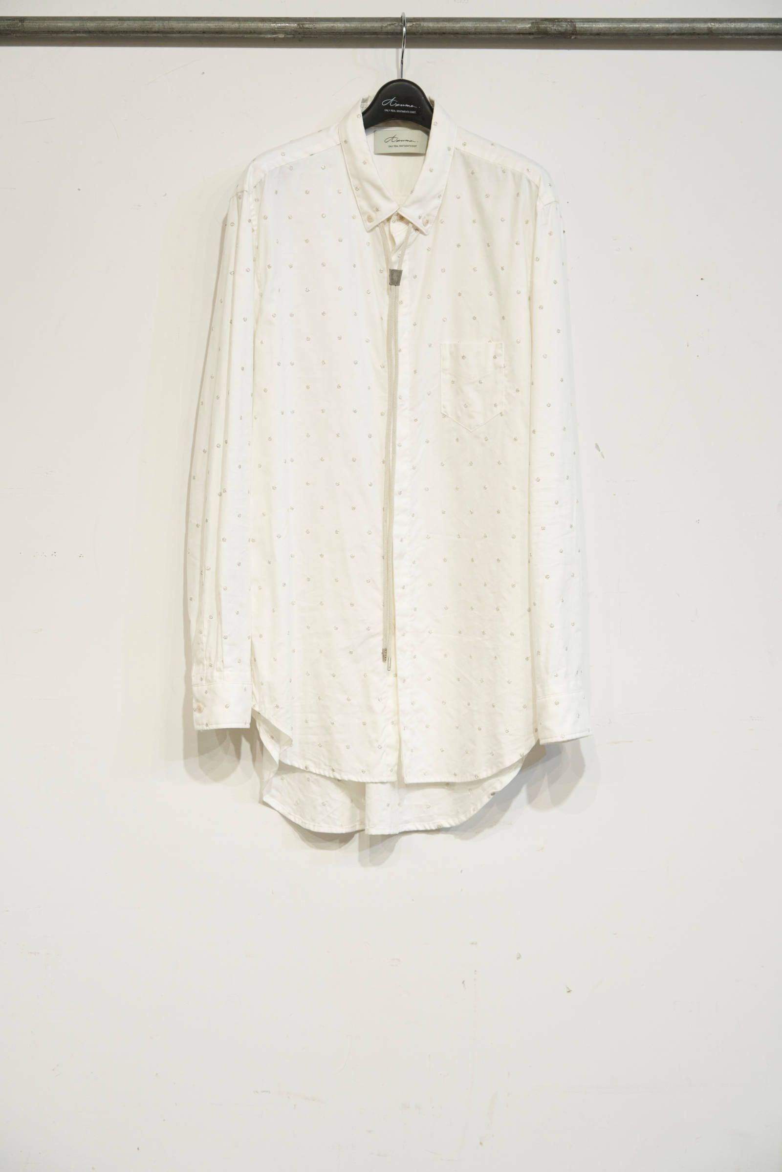 DOT-BUTTON DOWN SHIRT