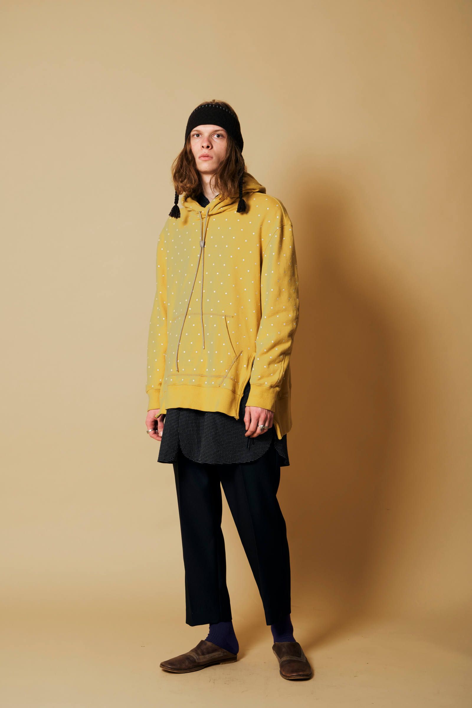 DOT-EMBROIDELY PARKA
