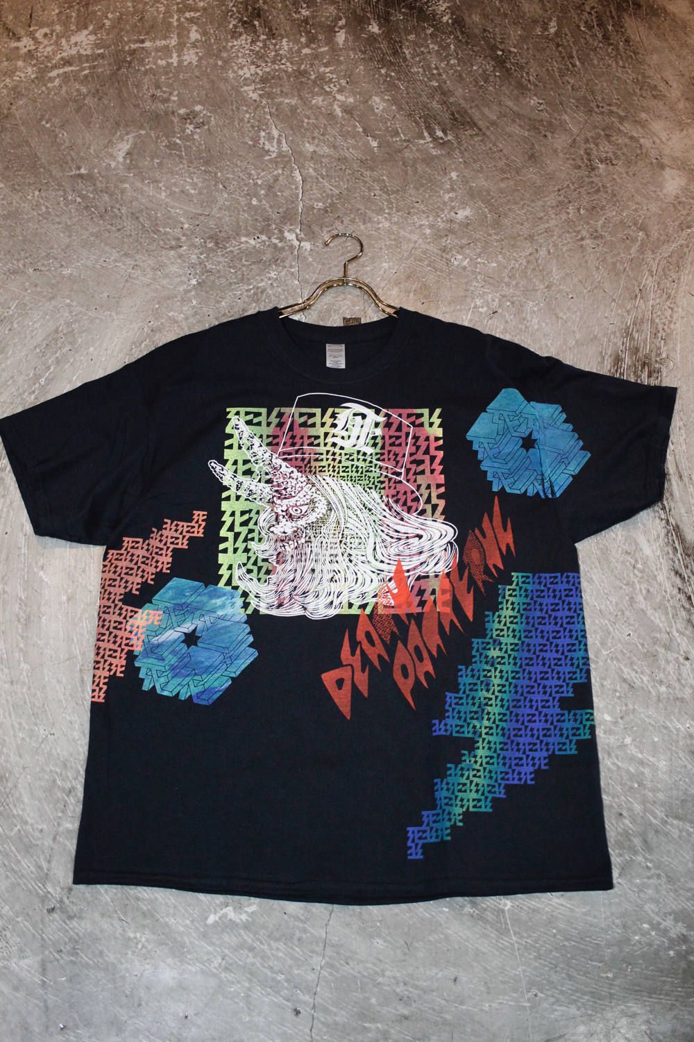 デスパターンズ2020 "NO MAD NUMSKULL" マルチプリントTEE BLK/XLサイズ 003