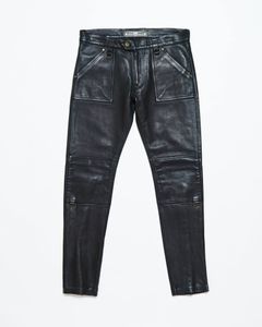 945-81GP20-5 / レザーパンツ (BLACK, WHITE)