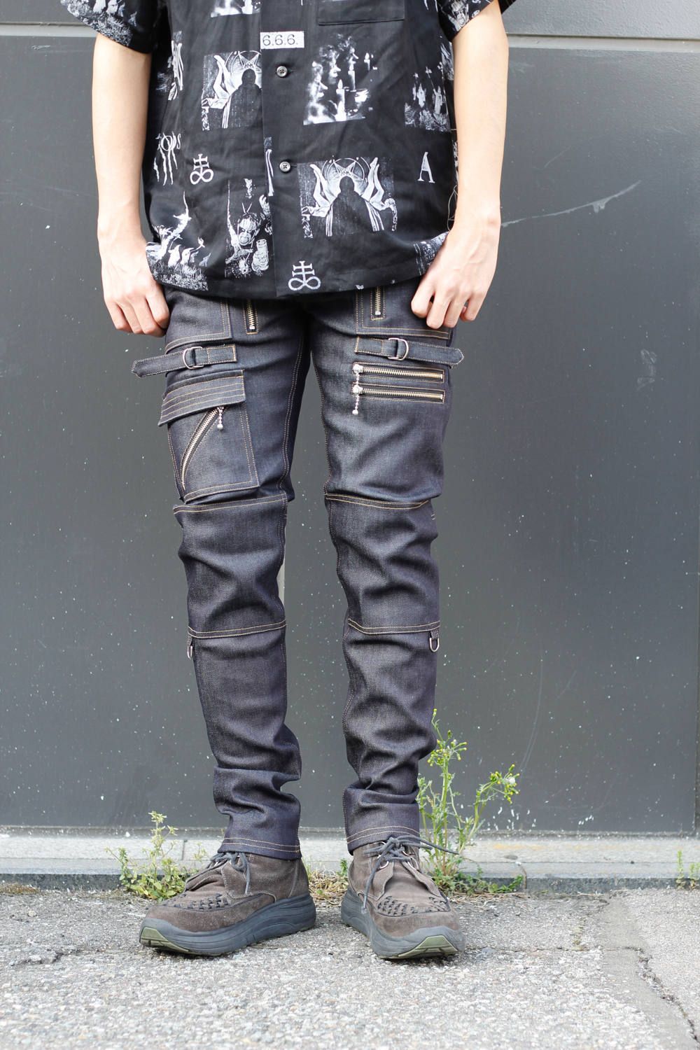 945-75GP06-16-(INDIGO) SILVER ZIP