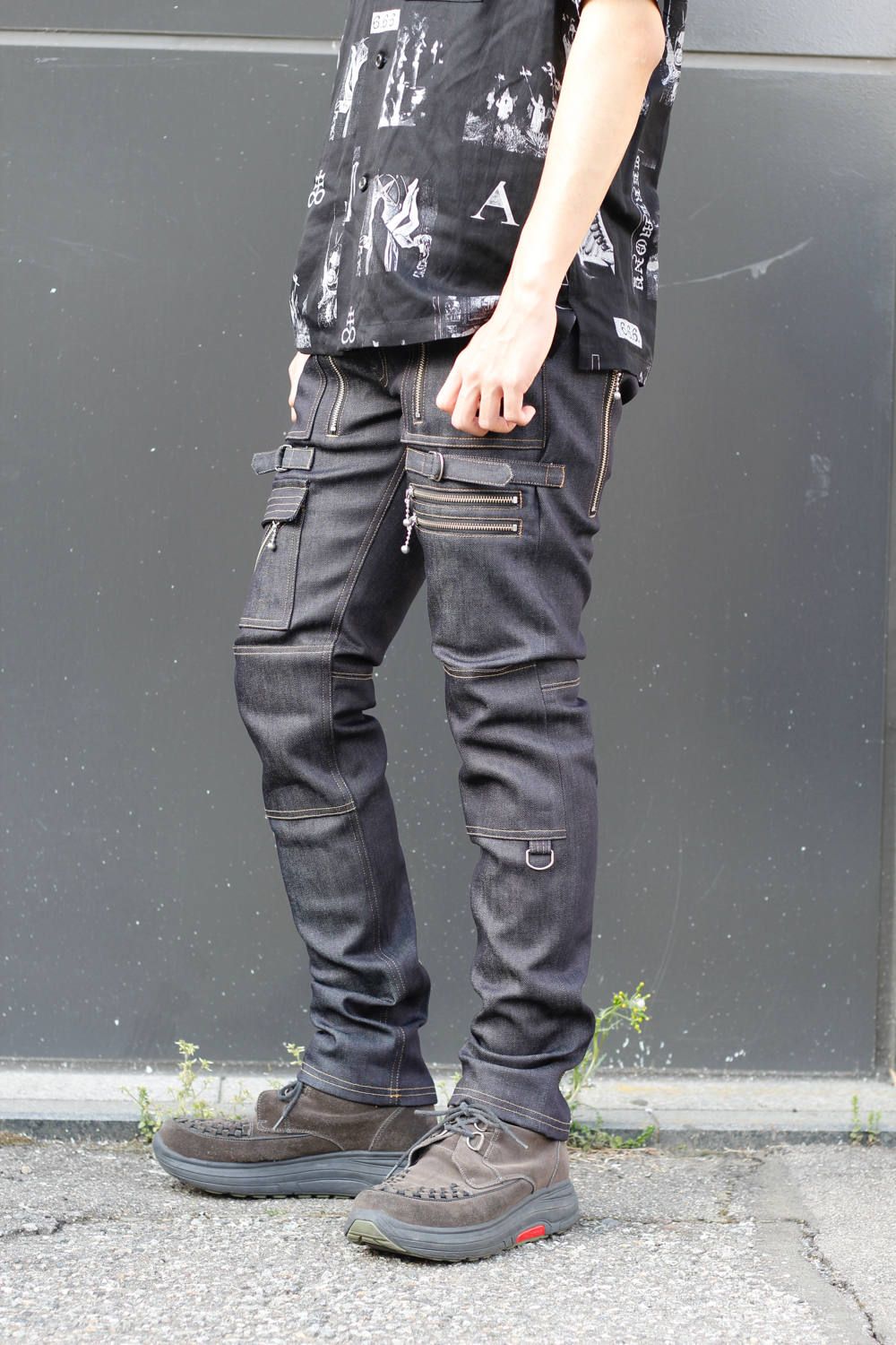 945-75GP06-16-(INDIGO) SILVER ZIP