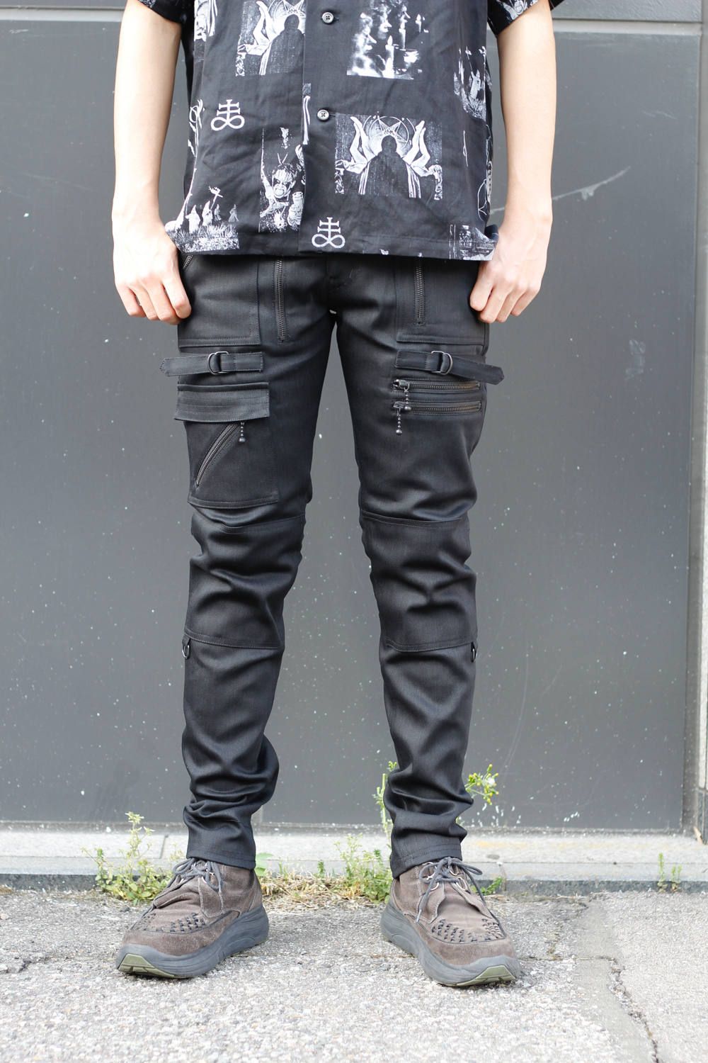 その他blackmeans ALL BLACK ZIP パンツ