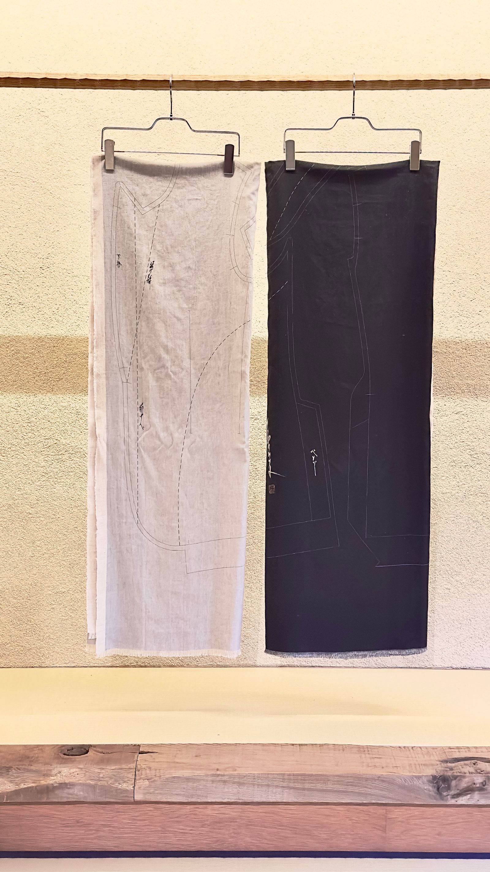 JAPONISM PATTERN CLOTH / ストール (BLACK,GRIGE)