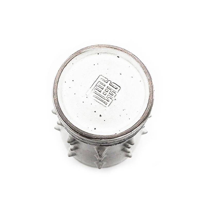 CORN STUDS BEERCUP "WHITE" -陶器タンブラー-
