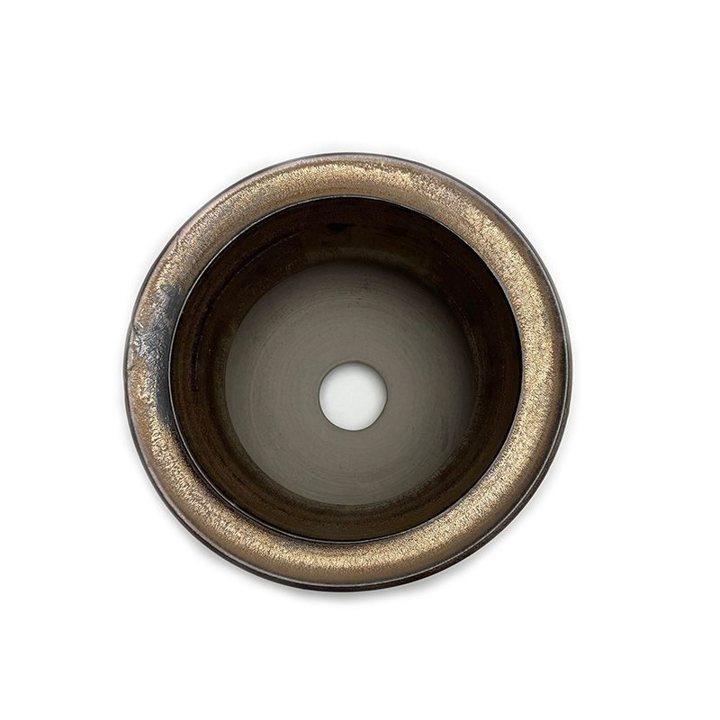CONSTRICTION POT(L)   -陶器鉢-